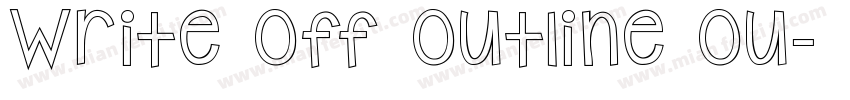 Write Off Outline Ou字体转换